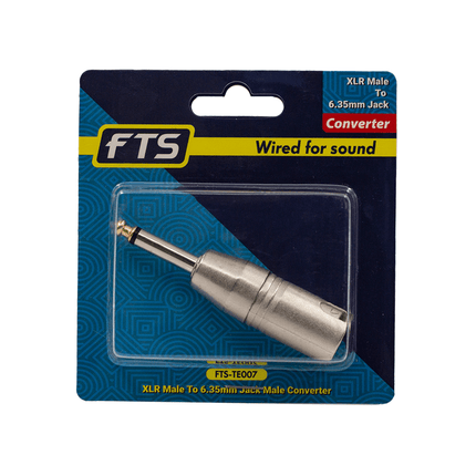 FTS XLR Male To 6.3 Jack Male Connector [TE007] - Fastrak