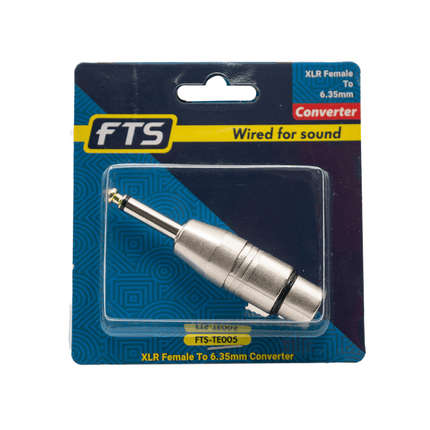 FTS Xlr Female To 6.3mm Connector [FTS - TE005] - Fastrak