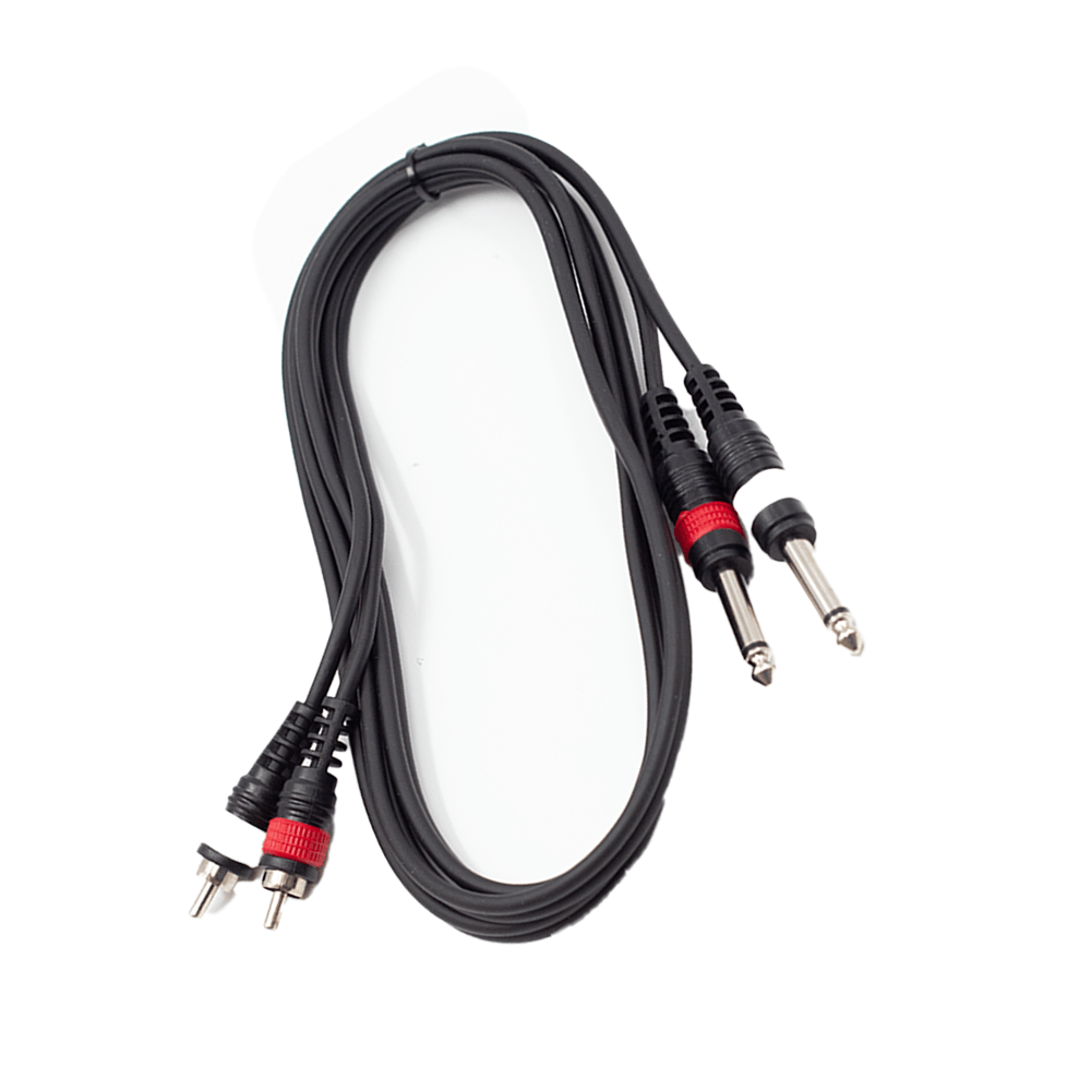 FTS 1.8M 2X6.35mm Mono Jack To 2RCA [TLC153] - RCA Cables – Fastrak