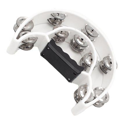 FTS Double Row Tambourine White [FTS - JT - TX9 - 20 WH] - Fastrak