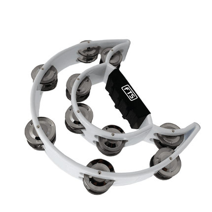 FTS Double Row Tambourine White [FTS - JT - TX9 - 20 WH] - Fastrak