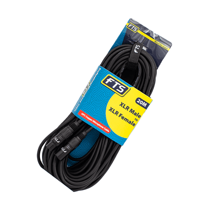 FTS 20m Xlr Male To Female [FTS - TX009 - TX012/20M] - Fastrak