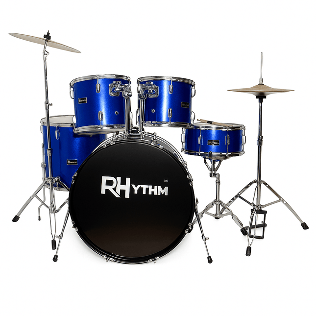 Rhythm MI 5PC Drum Set [JW22165PVC16 BL] - Fastrak