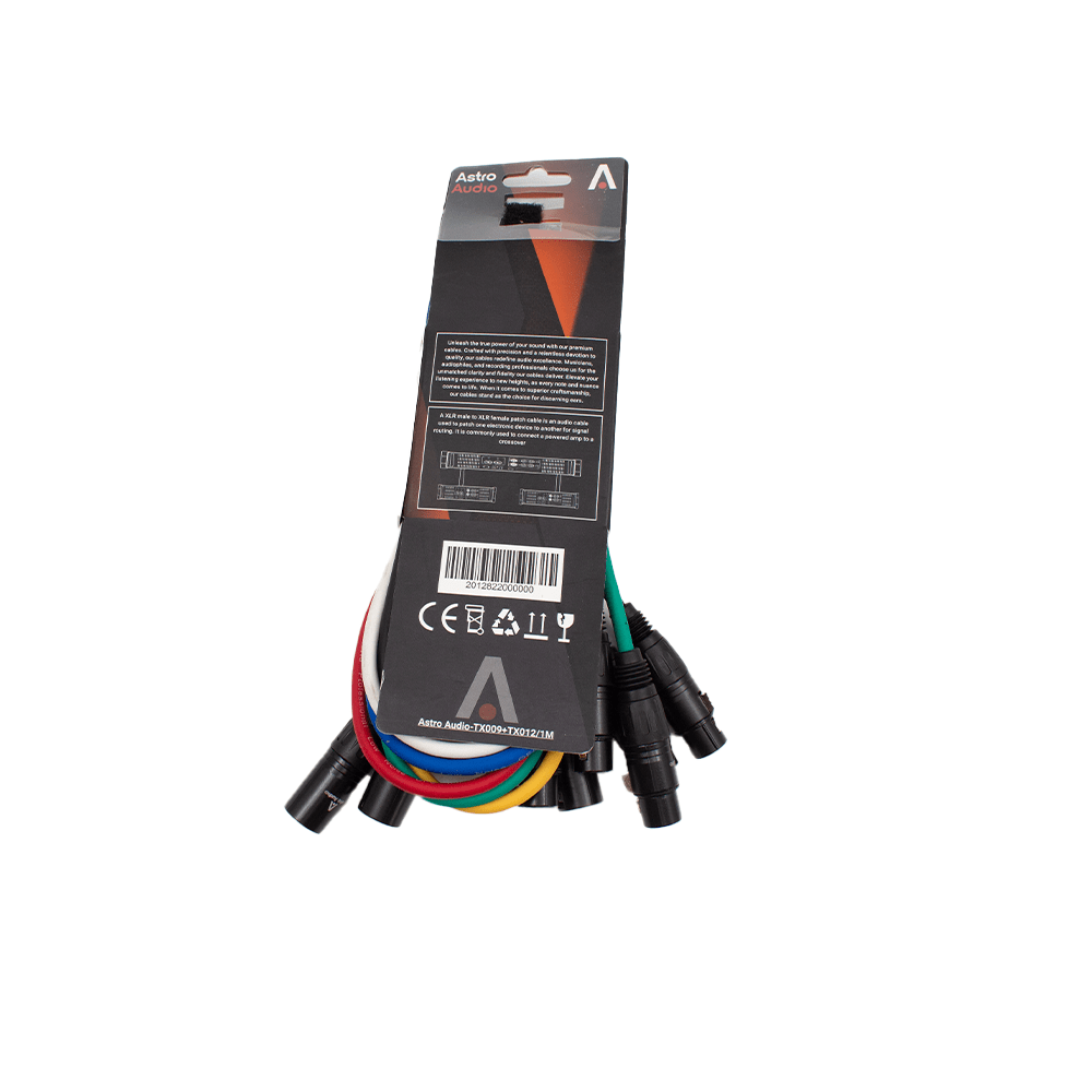 Astro Audio XLR Male to Female 6Pcs[Tx009 - Tx012/1M] - Fastrak