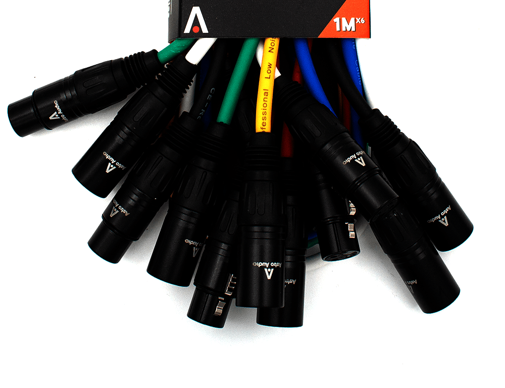 Astro Audio XLR Male to Female 6Pcs[Tx009 - Tx012/1M] - Fastrak
