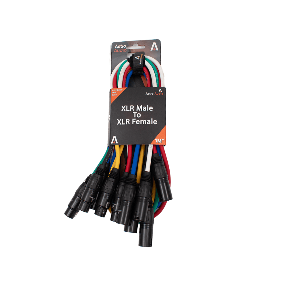 Astro Audio XLR Male to Female 6Pcs[Tx009 - Tx012/1M] - Fastrak