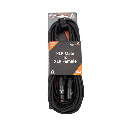 Astro Audio 5M XLR Male to XLR Female Mic Cable [Tx009-Tx012BK] - Fastrak
