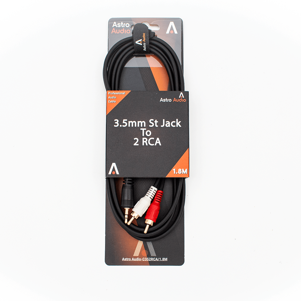 Astro Audio 3.5mm St Jack to 2RCA 1.8M [C352RCA18] - Fastrak