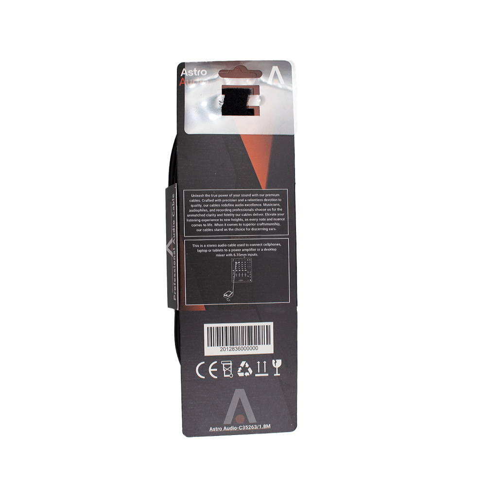 Astro Audio 3.5mm St to 2X6.35mm Plug 1 [C3526318] - Fastrak