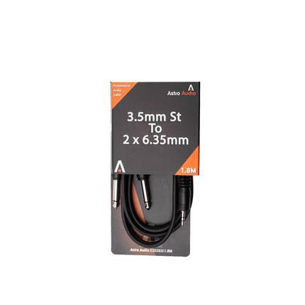 Astro Audio 3.5mm St to 2X6.35mm Plug 1 [C3526318] - Fastrak