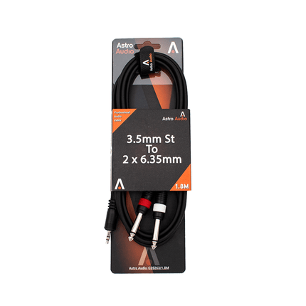 Astro Audio 3.5mm St to 2X6.35mm Plug 1 [C3526318] - Fastrak