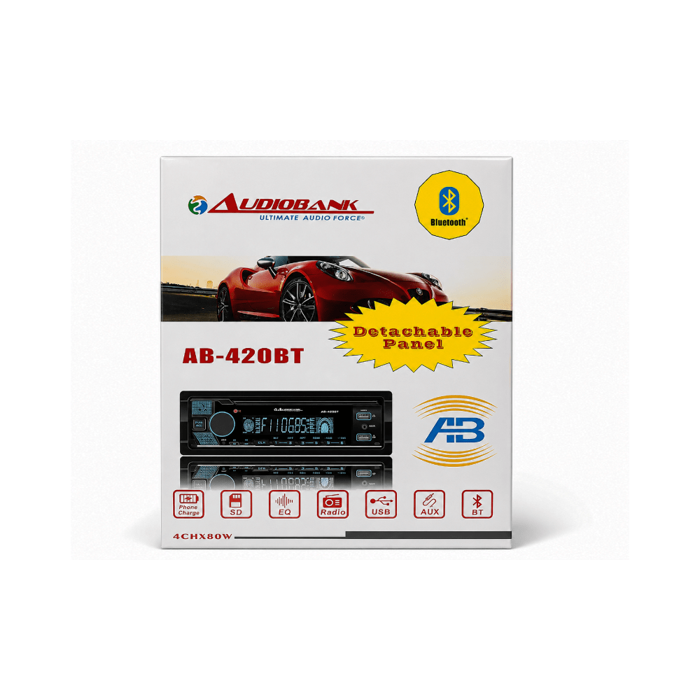 Audiobank Usb \Aux\Fm \BT Head Unit [AB-420BT] - Fastrak