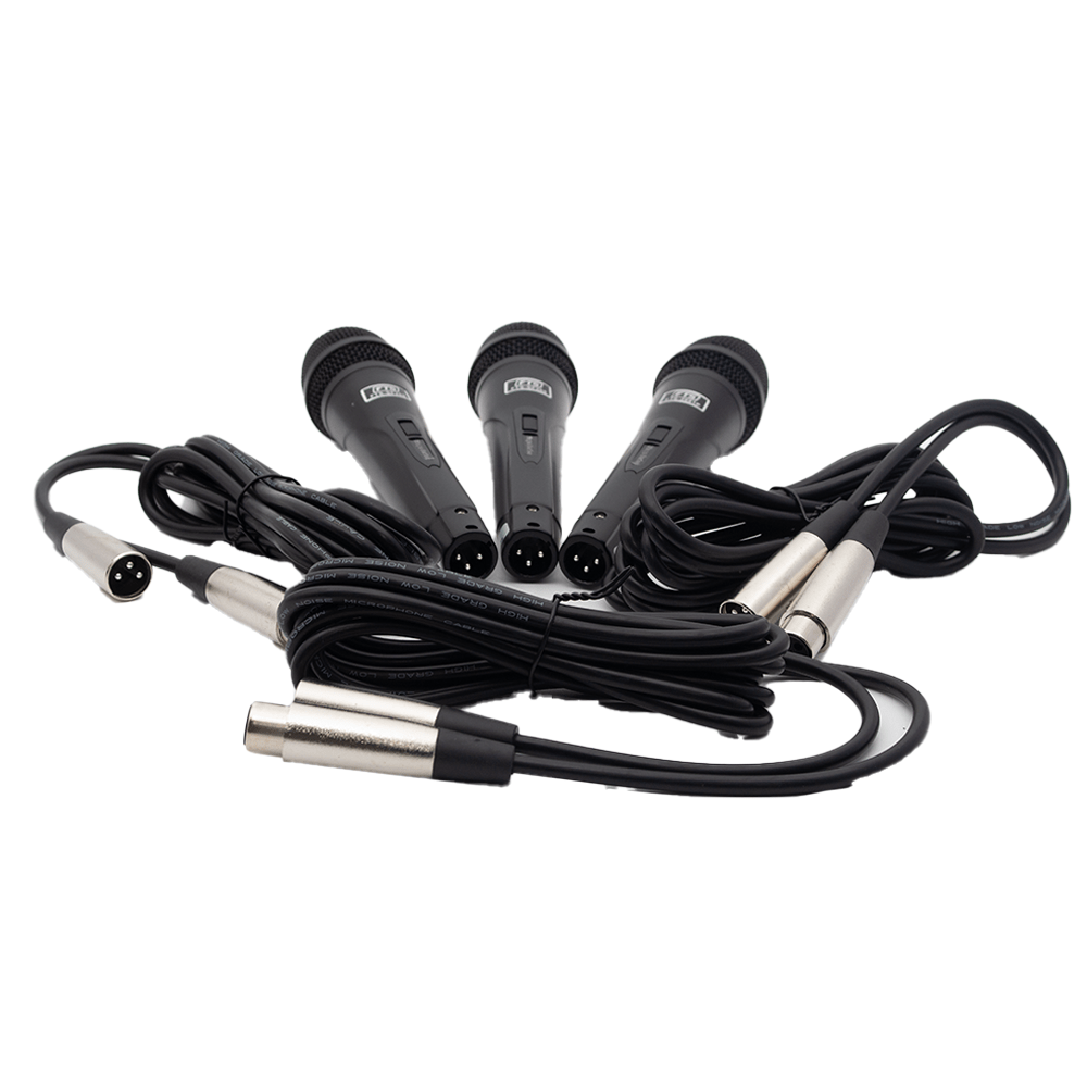 FTS 3 Pack Plastic Wired Microphone [FTS-SF268] - Wired