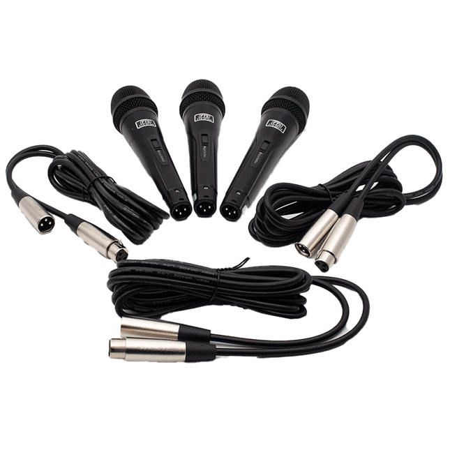 FTS 3 Pack Plastic Wired Microphone [FTS - SF268] - Fastrak