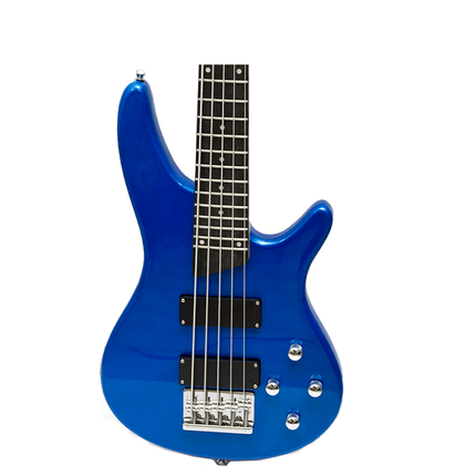 Rhythm 5 String Electric Bass Guitar Blue [MI - SPB500 BL] - Fastrak