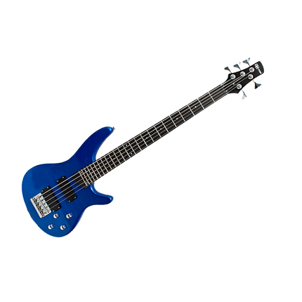 Rhythm 5 String Electric Bass Guitar Blue [MI - SPB500 BL] - Fastrak