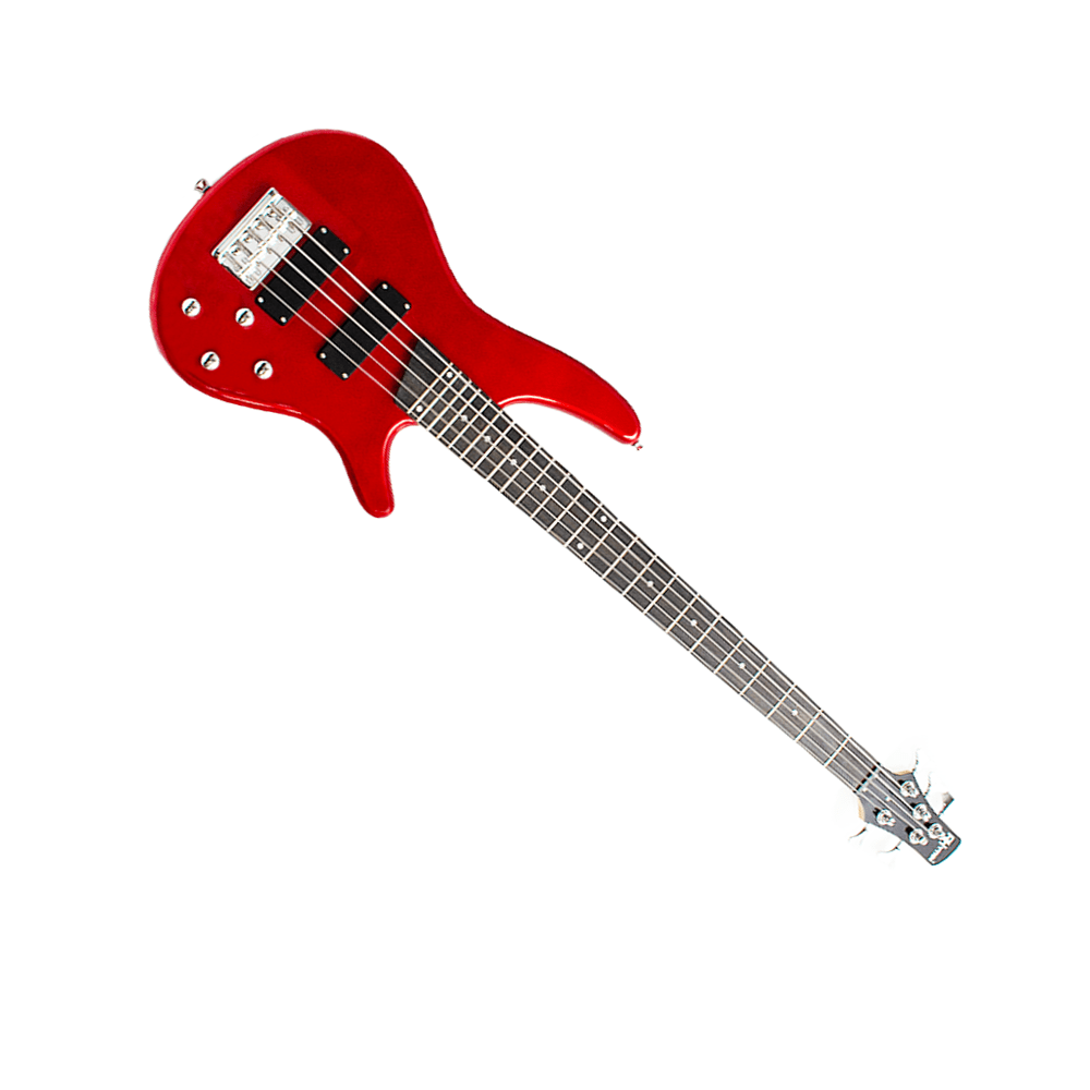 Rhythm MI - SPB500 RD 5 String Electric Bass Guitar Red - Fastrak