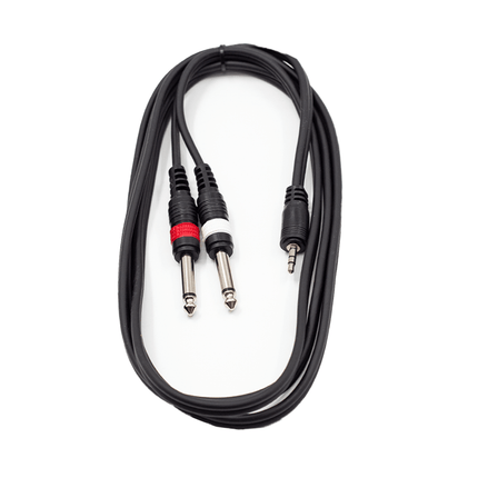 FTS 1.8M 3.5mm St to 2X6.35mm Cable [TLC172] - Fastrak