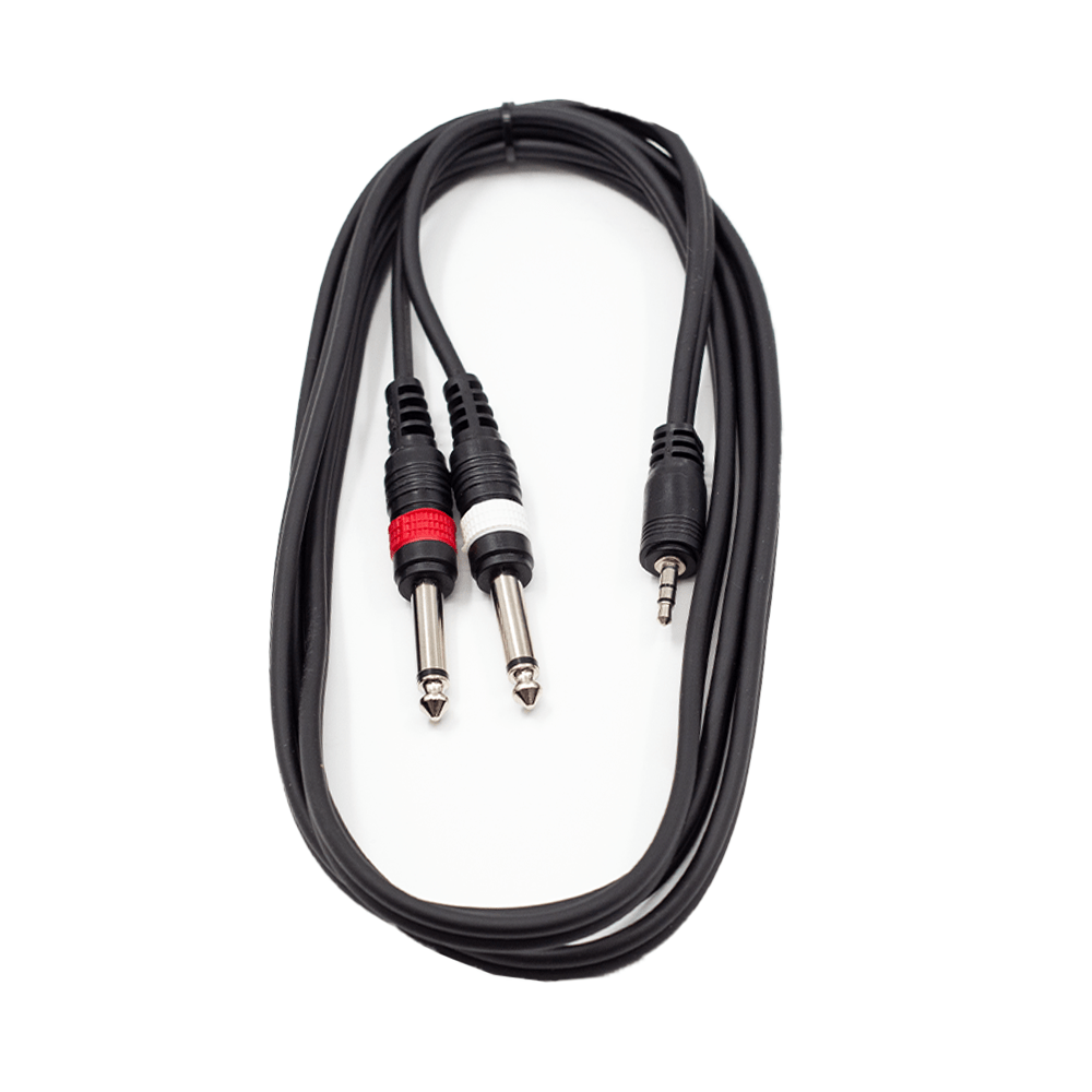 FTS 1.8M 3.5mm St to 2X6.35mm Cable [TLC172] - – Fastrak