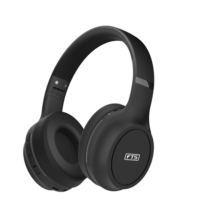 FTS Bluetooth Headphone Black [FTS - KD40 BK] - Fastrak
