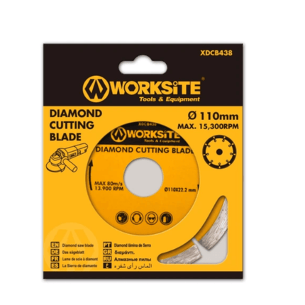 XDCB438 WorkSite 110mm Diamond cutting blade - Fastrak