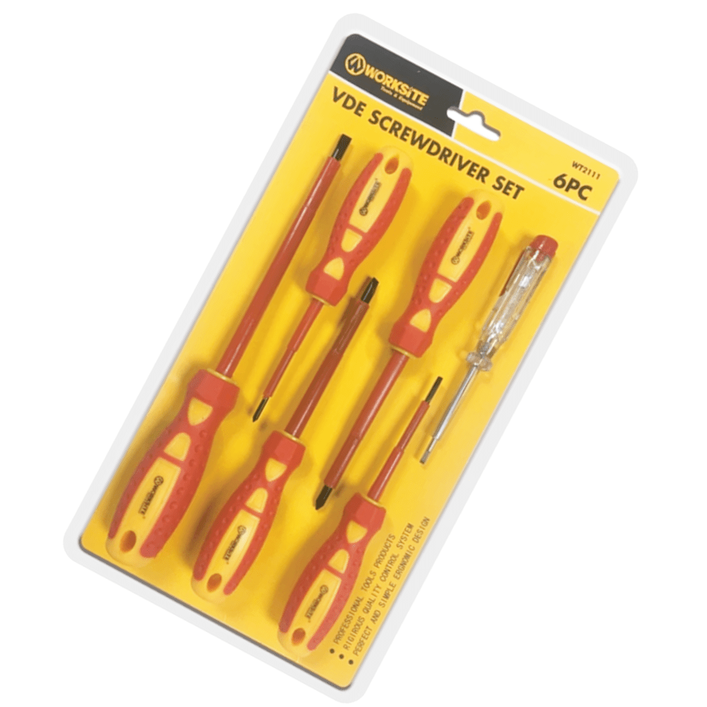 WorkSite 6pcs Screwdriver Set [WT2111] - Fastrak