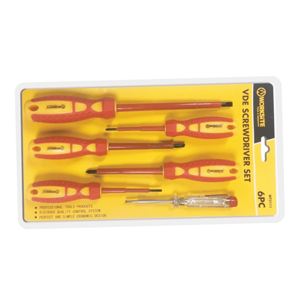 WorkSite 6pcs Screwdriver Set [WT2111] - Fastrak