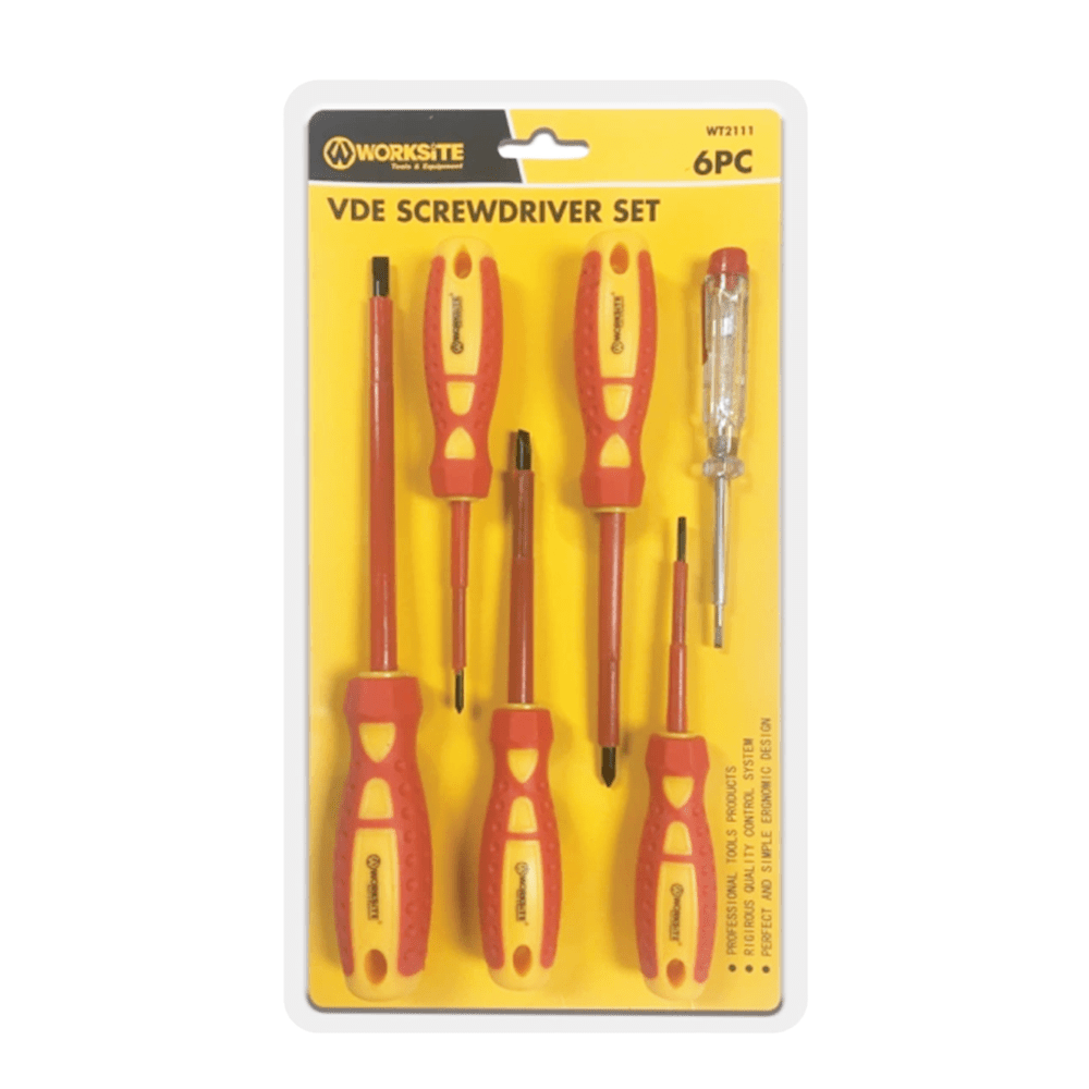 WorkSite 6pcs Screwdriver Set [WT2111] - Fastrak
