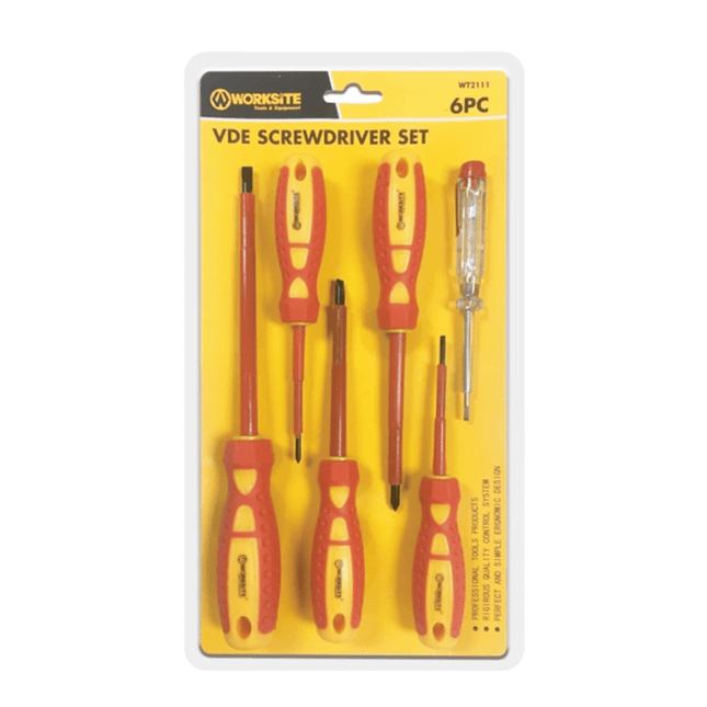 WorkSite 6pcs Screwdriver Set [WT2111] - Fastrak