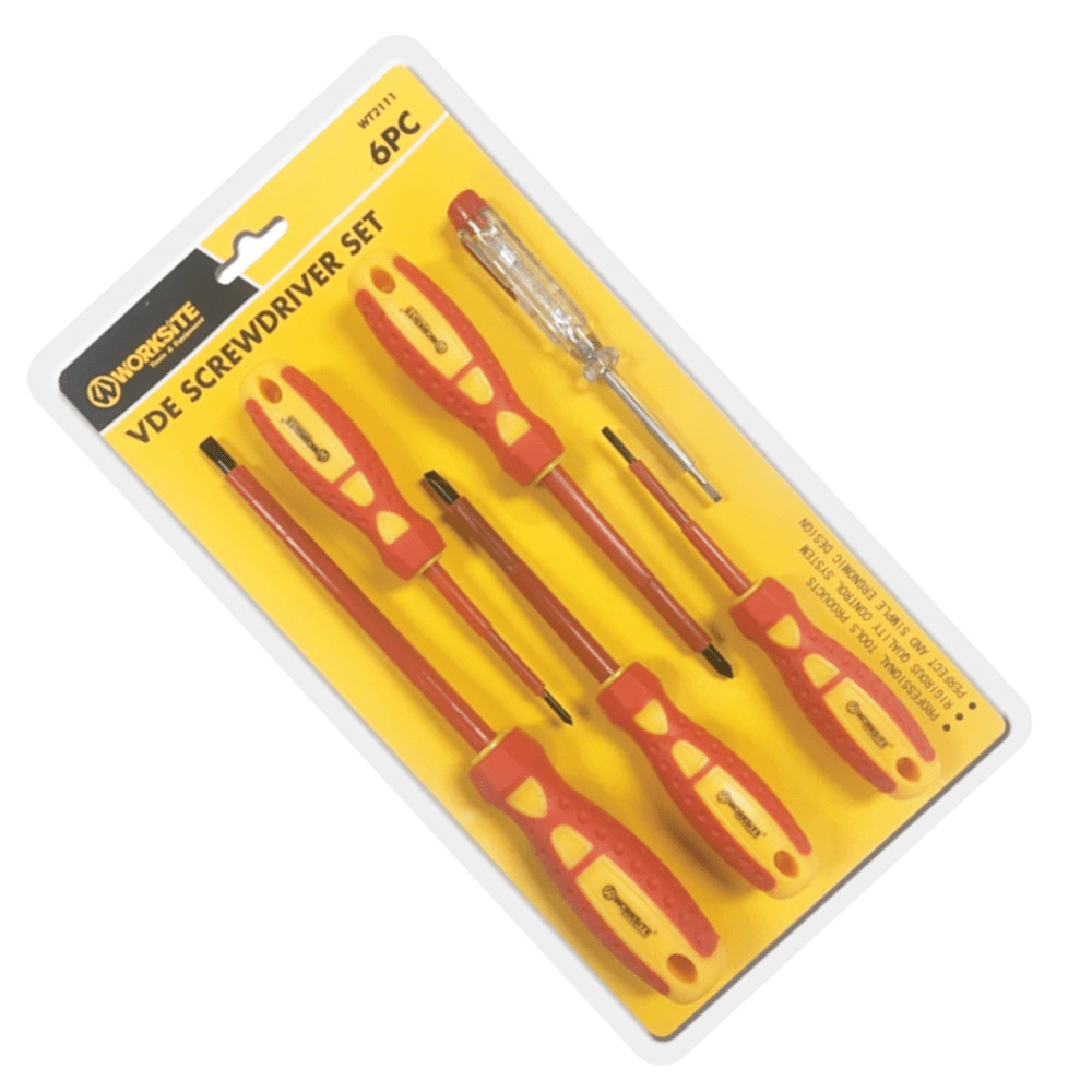 WorkSite 6pcs Screwdriver Set [WT2111] - Fastrak