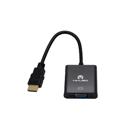 Mikuso HDMI To VGA+AUDIO Cable Black [CBL - 018 BK] - Fastrak