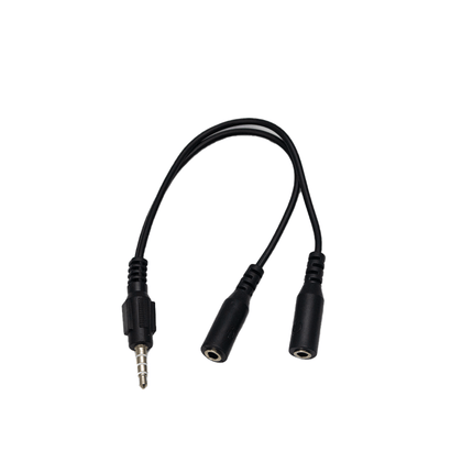 Mikuso 3.5mm to Headset+Microphone Audio Cable Black [CBL - 123 BK] - Fastrak