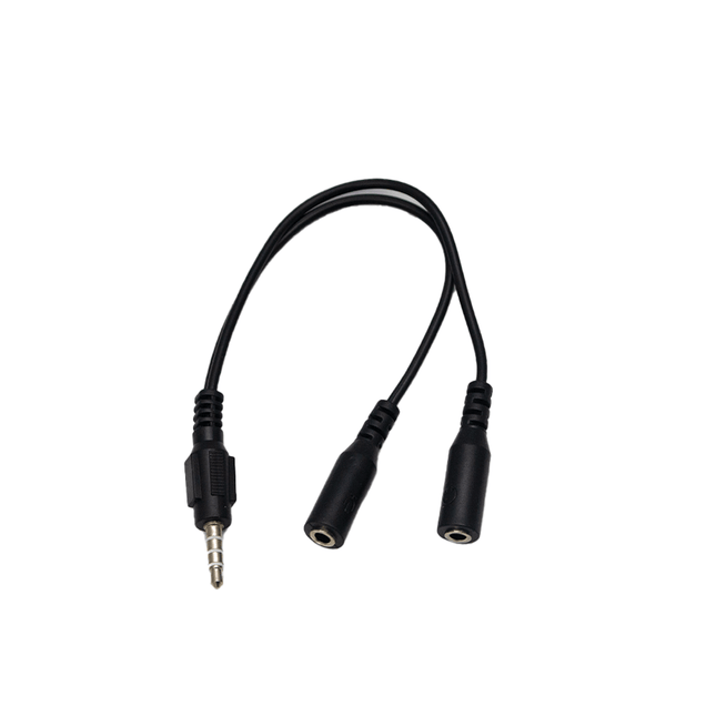 Mikuso 3.5mm to Headset+Microphone Audio Cable Black [CBL - 123 BK] - Fastrak