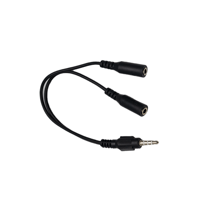 Mikuso 3.5mm to Headset+Microphone Audio Cable Black [CBL - 123 BK] - Fastrak
