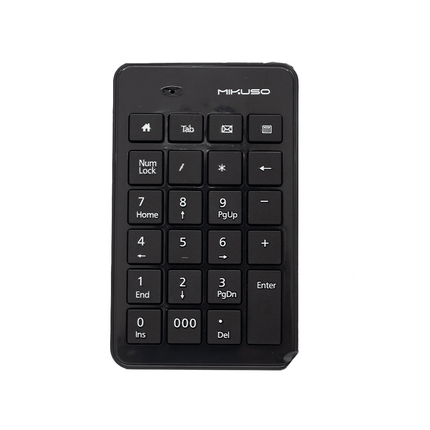 Mikuso Wired Numeric Keypad Black [KB - 047U BK] - Fastrak