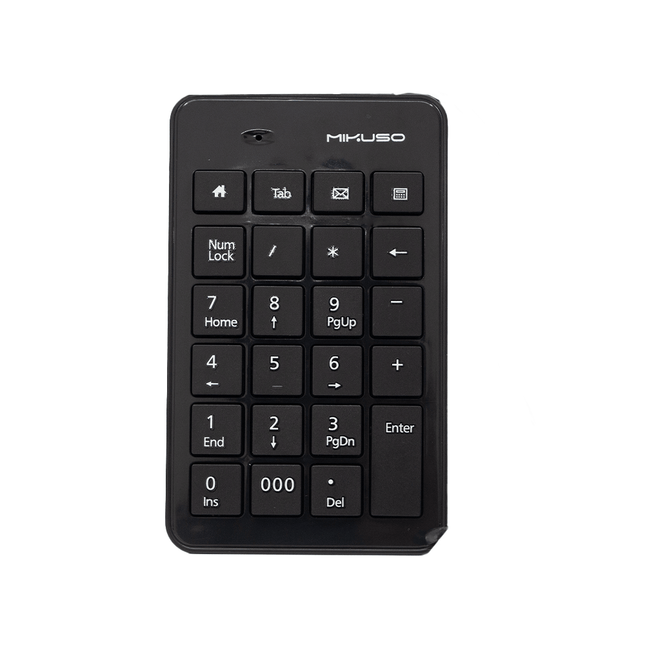 Mikuso Wired Numeric Keypad Black [KB - 047U BK] - Fastrak