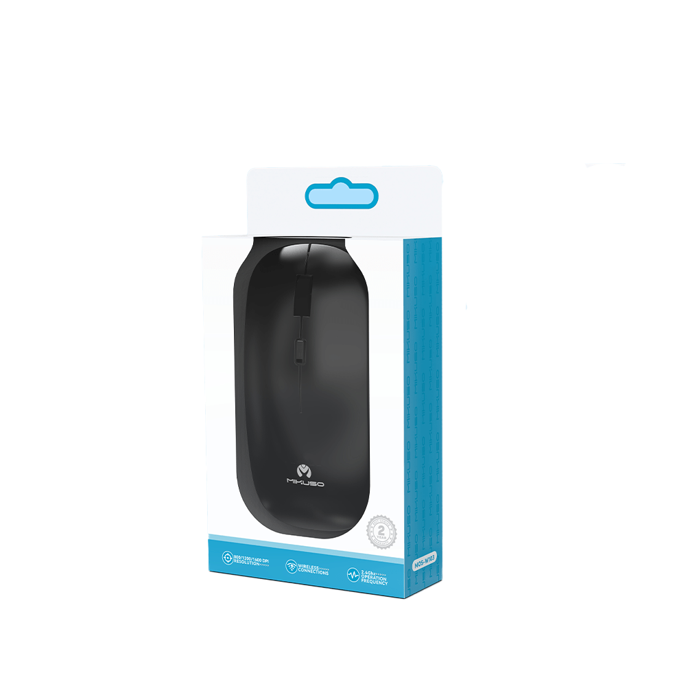 M,sまさ wo wonkey Mikuso Wireless Mouse Black [MOS-W103 BK] - Wired Mouse – Fastrak