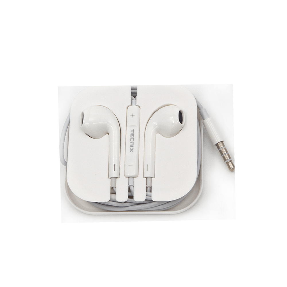 Tecnix Earbud With 1.2M Cable White [EP - 101 WH] - Fastrak