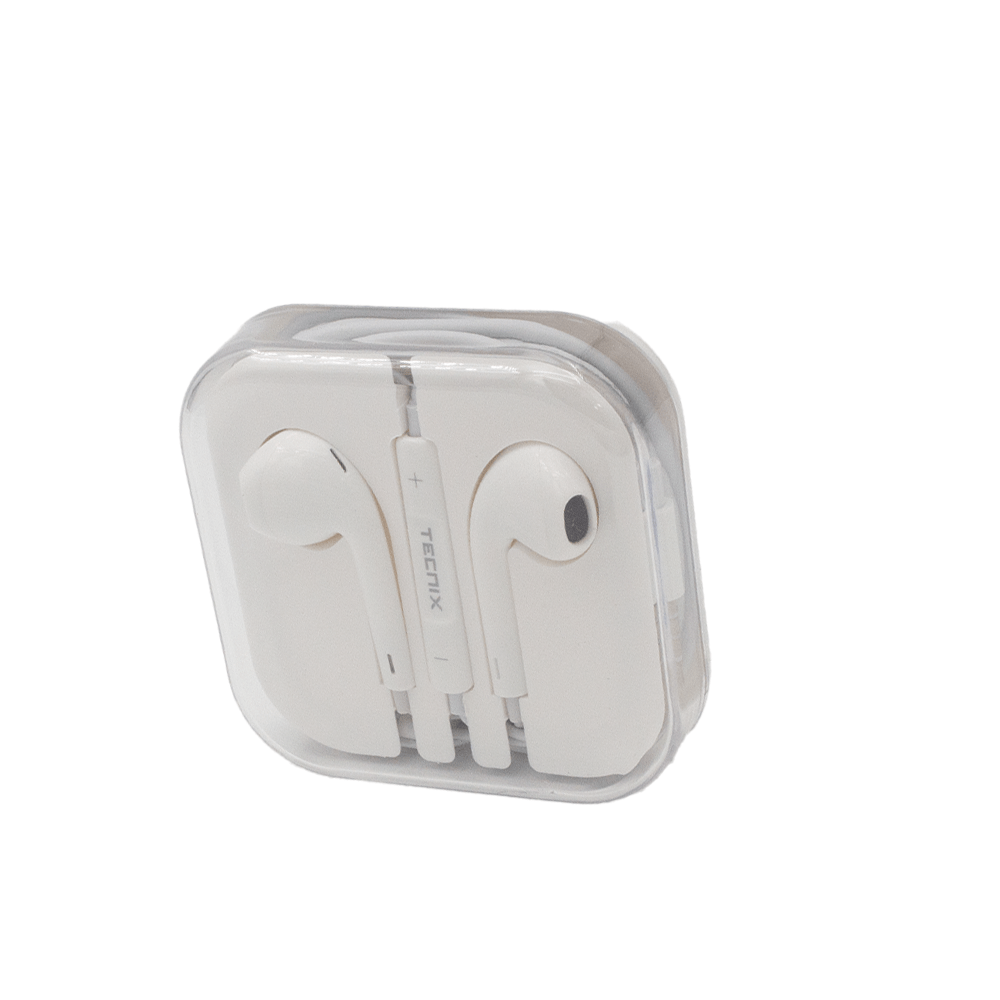 Tecnix Earbud With 1.2M Cable White [EP - 101 WH] - Fastrak