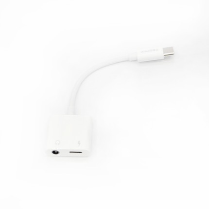 ADT - 114 BK Mikuso Type - C to 3.5mm+Charging Adapter Black - Fastrak