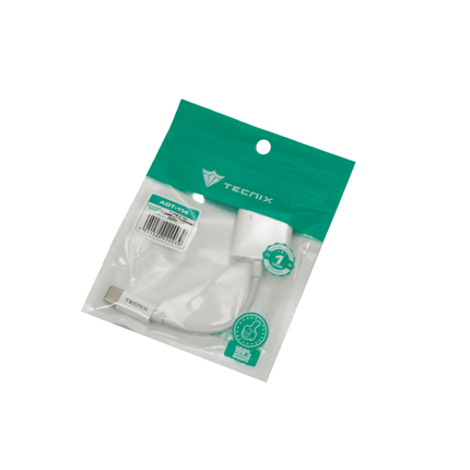 ADT - 114 BK Mikuso Type - C to 3.5mm+Charging Adapter Black - Fastrak