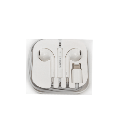 Tecnix Earbuds with 1.2M cable White [EP - 101 - C WH] - Fastrak