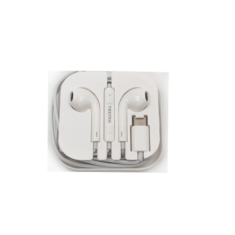 Tecnix Earbuds with 1.2M cable White [EP - 101 - C WH] - Fastrak