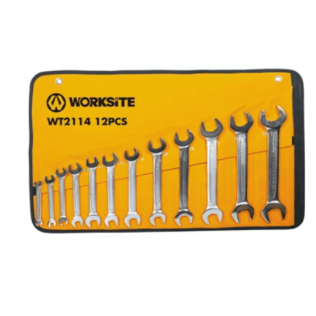 WorkSite 12Pcs Double Open - End Wrench Set [WT2114] - Fastrak