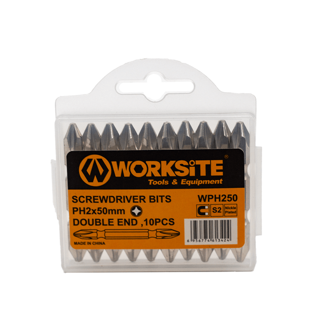 WPH250 WorkSite Screwdrive Bit PH2 Double End - Fastrak