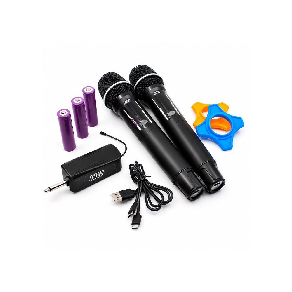 FTS Dual UHF Wireless Universal Microphone [W15 D] - Fastrak