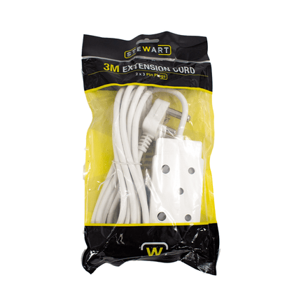 STW - EC01 - 3M Stewart Multiple Socket Extension Cord 3M - Fastrak