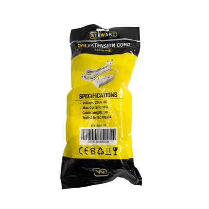 STW - EC01 - 5M Stewart Multiple Socket Extension Cord 5M - Fastrak
