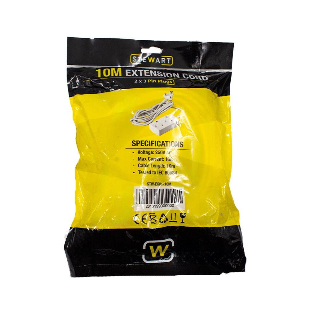 STW-EC01-10M Stewart Multiple Socket Extension Cord 10M