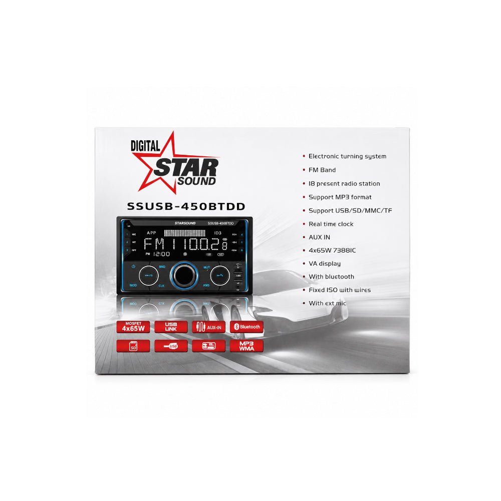 Starsound Bluetooth/Usb Media player [SSUSB - 450BTDD] - Fastrak